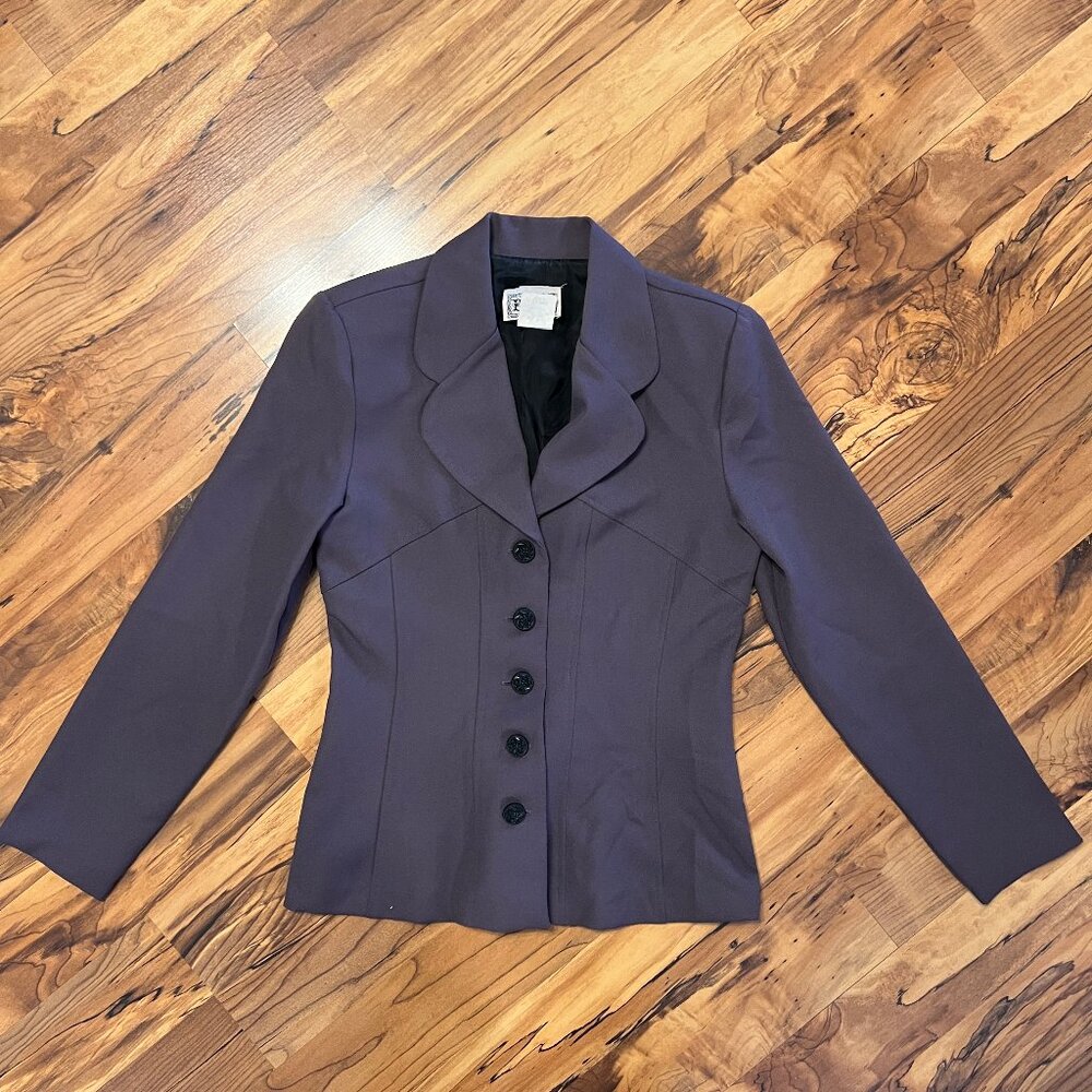 Womens Ecru Plum Dress Jacket Blazer Size S